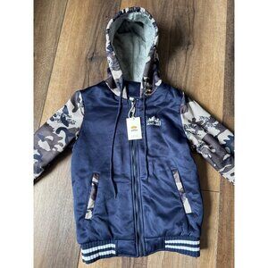 $15 WHEN BUNDLED Fortnite Varsity Plush Lined Full Zip Hooded Jacket NWT
